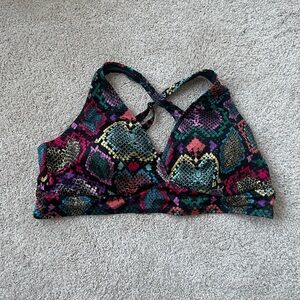 Torrid Multicolor Snakeskin Print Top